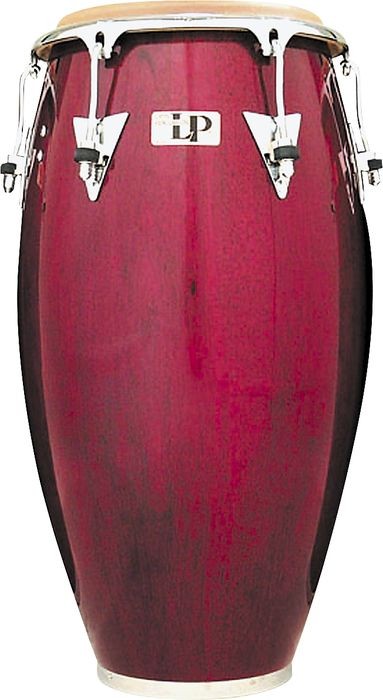 Latin Percussion Classic Model Red 11 3/4" Conga w/ Chrome Hardware
