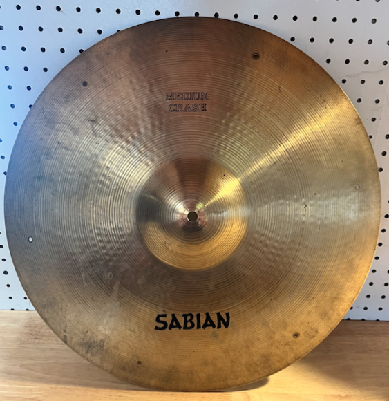 Used Sabian 20” Med Crash w/Rivet Holes