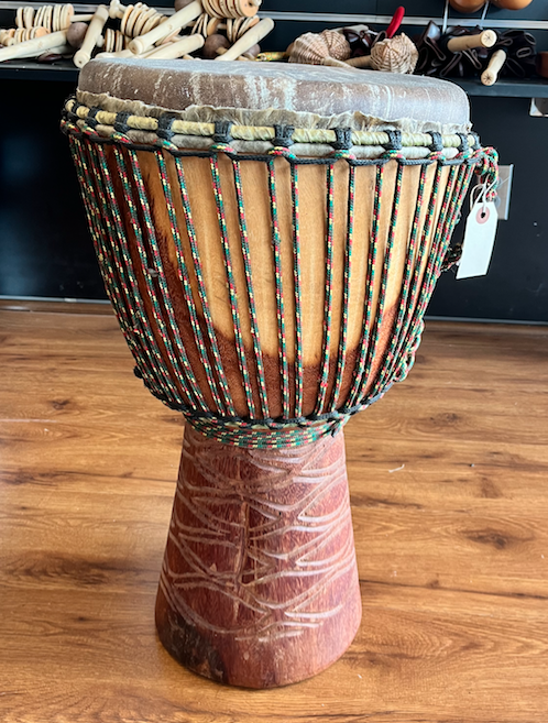 USED 14” Djembe, Head & Rope Reinstalled Here at CPP!