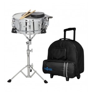 MAJESTIC SNARE DRUM & PRACTICE PAD KIT WITH TROLLEY