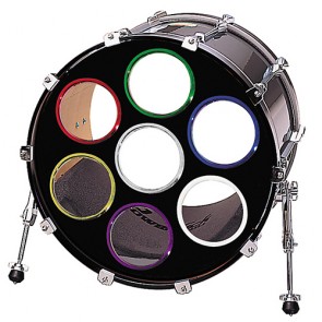 Bass Drum O's 4" Bass Drum Hole Reinforcing Ring (Black)