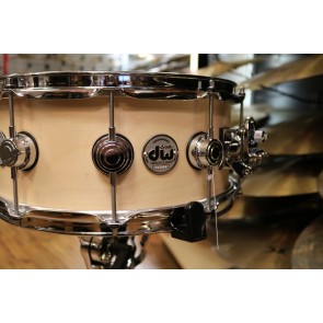 DW Drum Workshop 6x14 Collectors Series Snare Drum Natural Satin Oil, Chrome Hardware