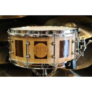 HCD Holloman Custom Maple Walnut 6X14 Snare Drum