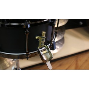 Noble & Cooley Alloy Classic Snare Drum, 6x14 Black Finish with Black Die-cast Hoops