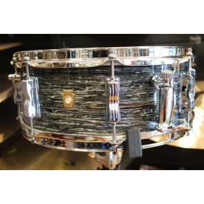 Ludwig 5.5x14 Jazz Festival Snare Drum, Legacy Mahogany Shell in Vintage Black Oyster LS9081Q
