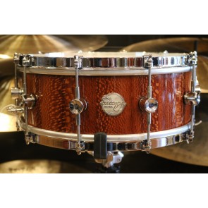 Doc Sweeney 6x14 Leopardwood Stave Shell Snare Drum