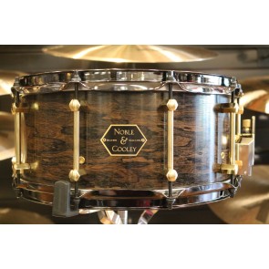 Noble & Cooley Limited Edition 6.5x14 6 ply Chestnut Snare Drum with Natural Ziricote Outer Ply