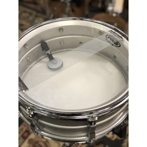 Used Ludwig Acrolite 5x14 Snare Drum w/ Blue and Olive Badge
