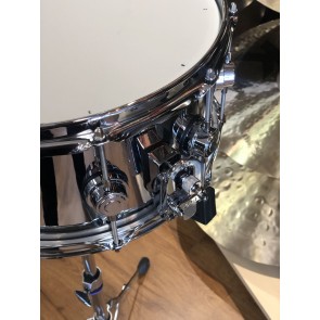 DW 6.5x14 Smooth Chrome Over steel Snare Drum. B-STOCK