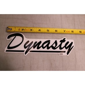 Dynasty Drum Decal Sticker - Large 8" - Black