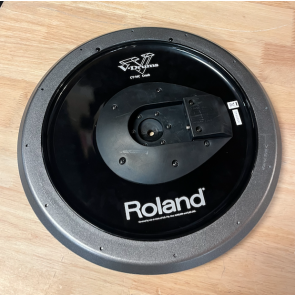 USED Roland CY-14C-MG Crash Cymbal Pad, Metallic Grey Finish 