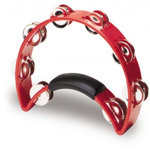 Rhythm Tech Tambourine with Nickel Jingles in Red