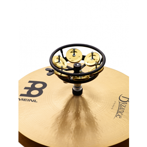Meinl Professional Hi Hat Tambourine 5" Brass Jingles 1 Row Black 